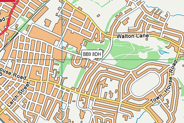 BB9 8DH map - OS VectorMap District (Ordnance Survey)