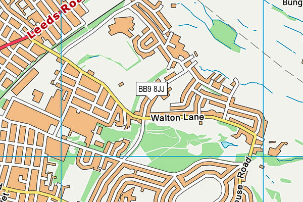 BB9 8JJ map - OS VectorMap District (Ordnance Survey)