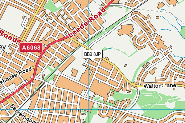 BB9 8JP map - OS VectorMap District (Ordnance Survey)