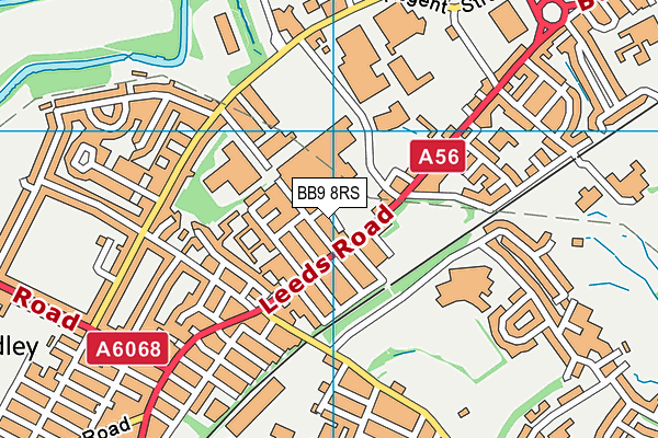 BB9 8RS map - OS VectorMap District (Ordnance Survey)