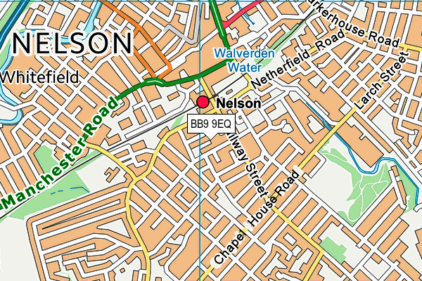 BB9 9EQ map - OS VectorMap District (Ordnance Survey)