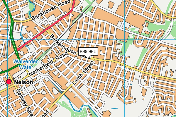 BB9 9EU map - OS VectorMap District (Ordnance Survey)