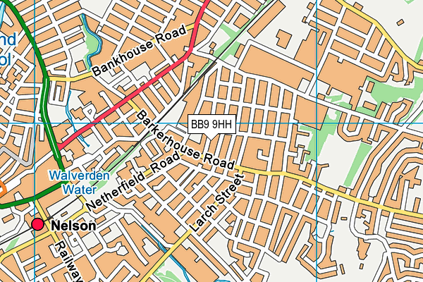 BB9 9HH map - OS VectorMap District (Ordnance Survey)