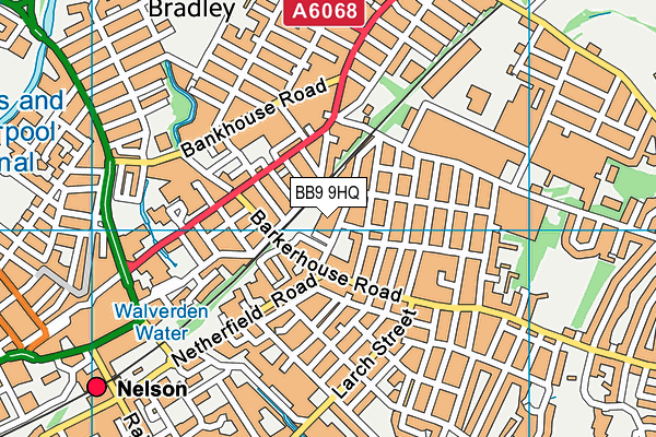 BB9 9HQ map - OS VectorMap District (Ordnance Survey)