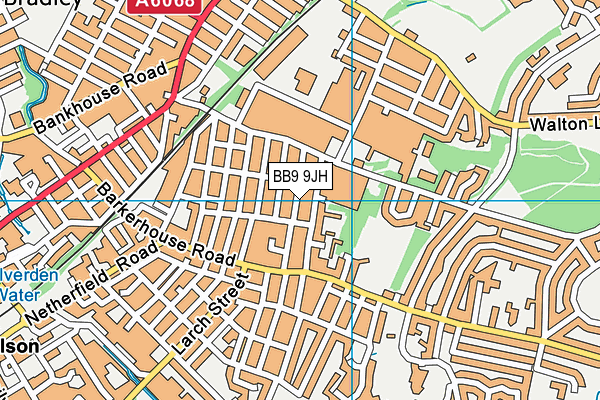 BB9 9JH map - OS VectorMap District (Ordnance Survey)