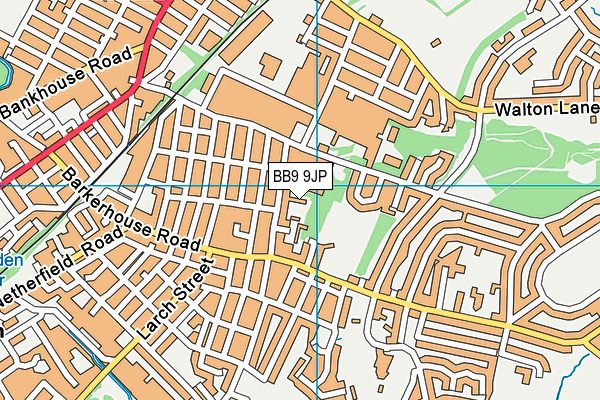 BB9 9JP map - OS VectorMap District (Ordnance Survey)
