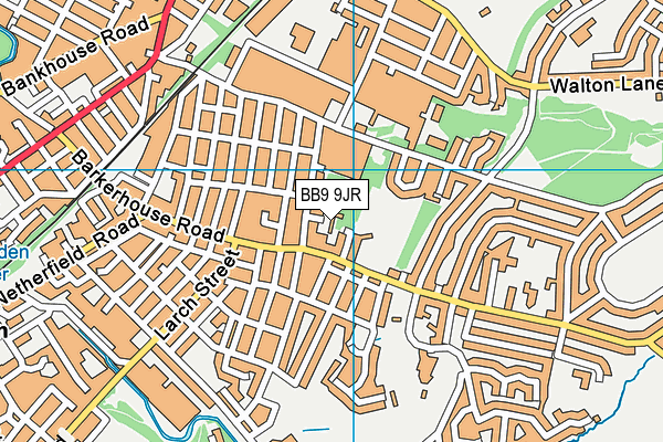 BB9 9JR map - OS VectorMap District (Ordnance Survey)