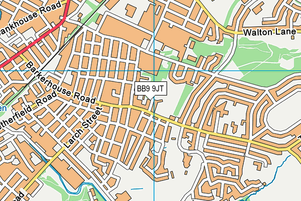 BB9 9JT map - OS VectorMap District (Ordnance Survey)