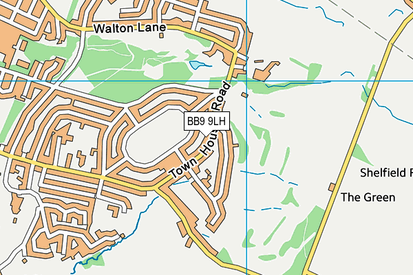 BB9 9LH map - OS VectorMap District (Ordnance Survey)
