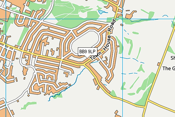 BB9 9LP map - OS VectorMap District (Ordnance Survey)