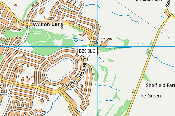 BB9 9LQ map - OS VectorMap District (Ordnance Survey)