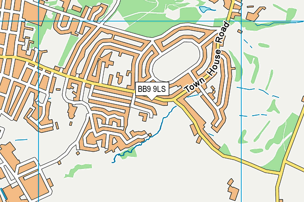 BB9 9LS map - OS VectorMap District (Ordnance Survey)