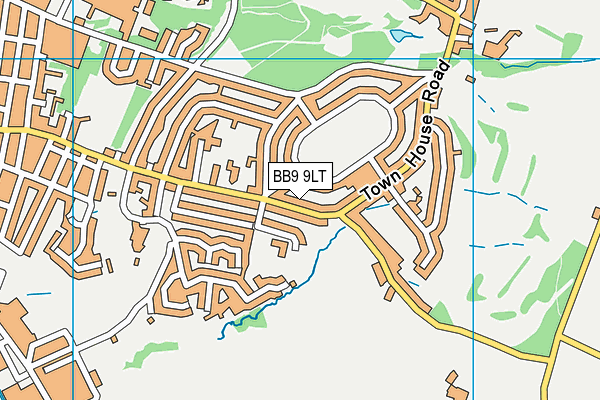 BB9 9LT map - OS VectorMap District (Ordnance Survey)
