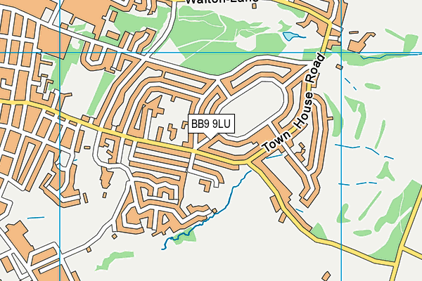 BB9 9LU map - OS VectorMap District (Ordnance Survey)