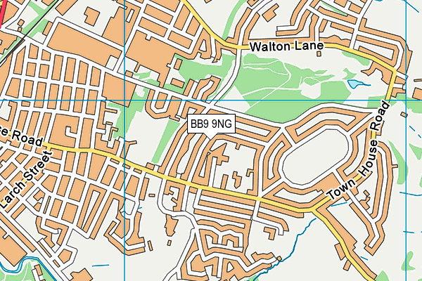 BB9 9NG map - OS VectorMap District (Ordnance Survey)
