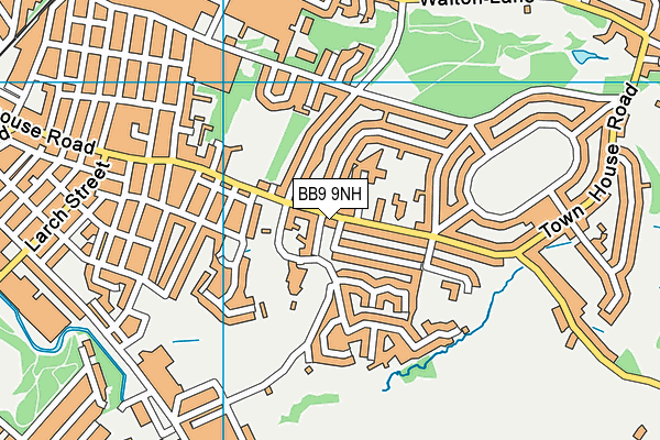 BB9 9NH map - OS VectorMap District (Ordnance Survey)