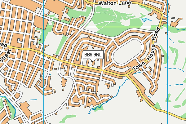 BB9 9NL map - OS VectorMap District (Ordnance Survey)