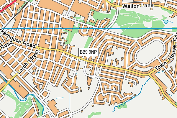 BB9 9NP map - OS VectorMap District (Ordnance Survey)