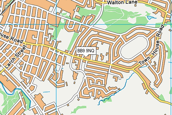 BB9 9NQ map - OS VectorMap District (Ordnance Survey)