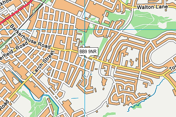 BB9 9NR map - OS VectorMap District (Ordnance Survey)