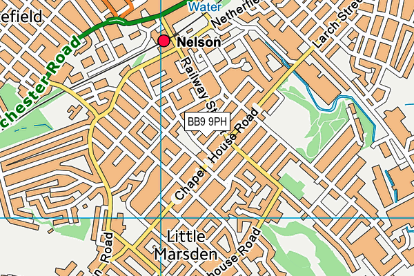 BB9 9PH map - OS VectorMap District (Ordnance Survey)