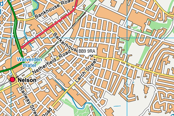 BB9 9RA map - OS VectorMap District (Ordnance Survey)