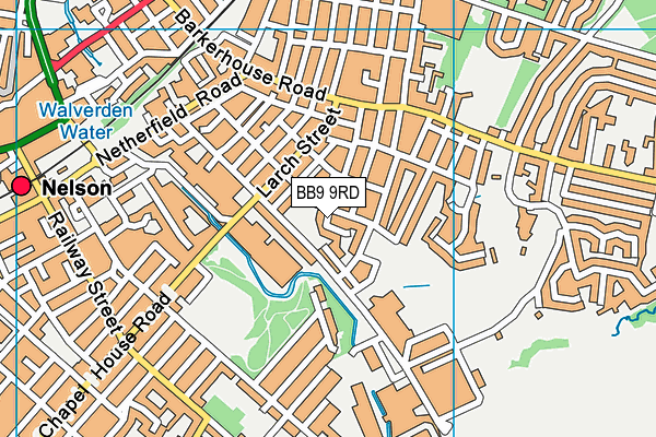 BB9 9RD map - OS VectorMap District (Ordnance Survey)