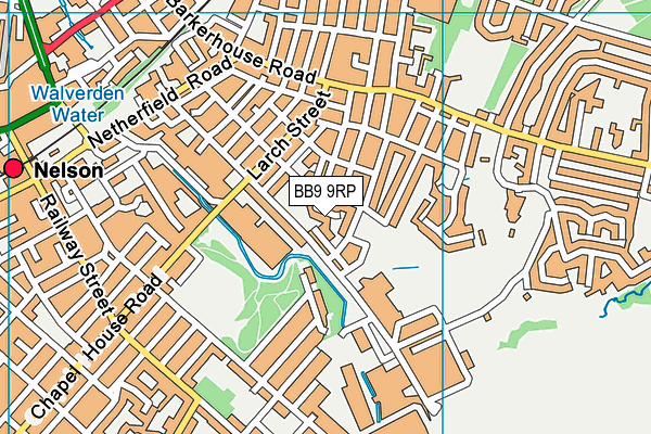 BB9 9RP map - OS VectorMap District (Ordnance Survey)