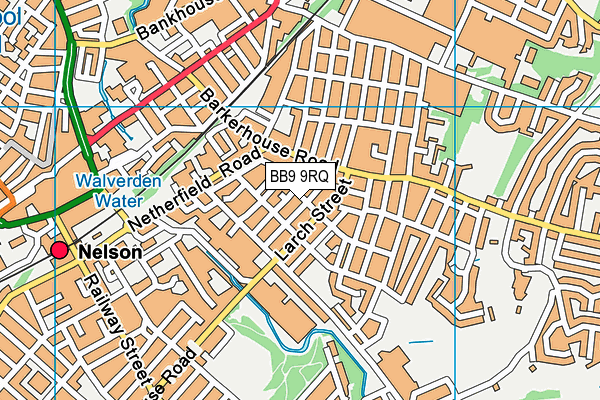 BB9 9RQ map - OS VectorMap District (Ordnance Survey)