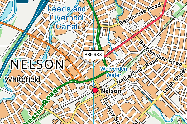 BB9 9SX map - OS VectorMap District (Ordnance Survey)