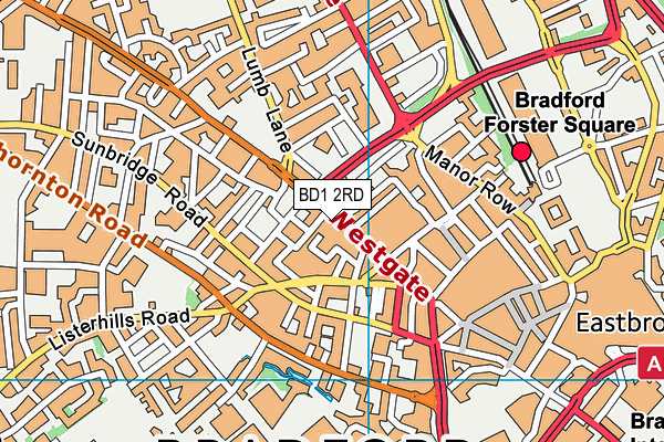 BD1 2RD map - OS VectorMap District (Ordnance Survey)