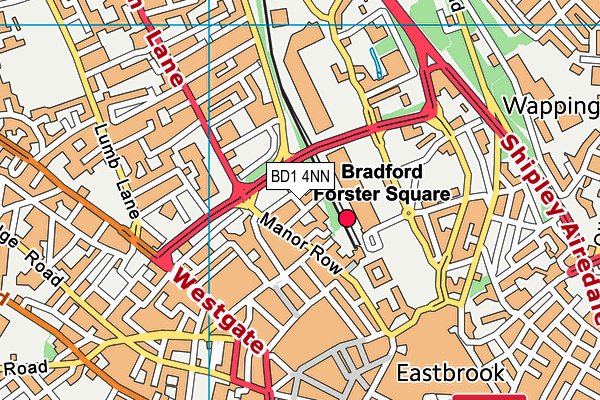 BD1 4NN map - OS VectorMap District (Ordnance Survey)