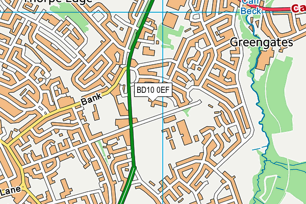 Holybrook Primary School map (BD10 0EF) - OS VectorMap District (Ordnance Survey)
