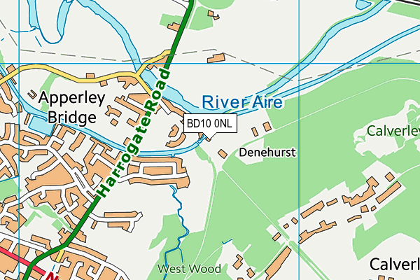 BD10 0NL map - OS VectorMap District (Ordnance Survey)