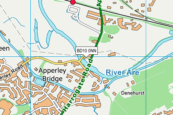 BD10 0NN map - OS VectorMap District (Ordnance Survey)