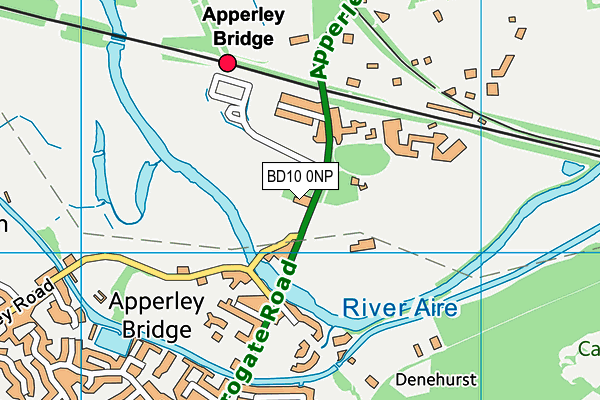Apperley Lane map (BD10 0NP) - OS VectorMap District (Ordnance Survey)