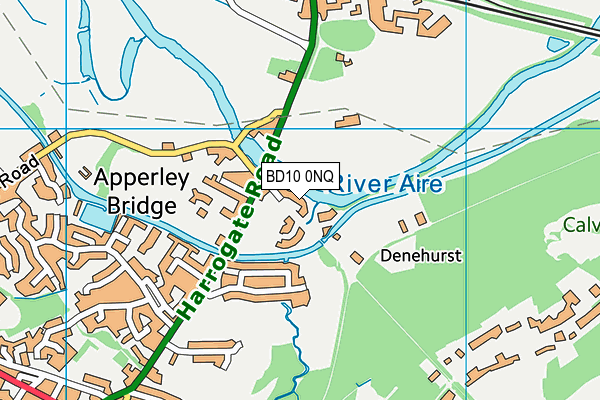 BD10 0NQ map - OS VectorMap District (Ordnance Survey)