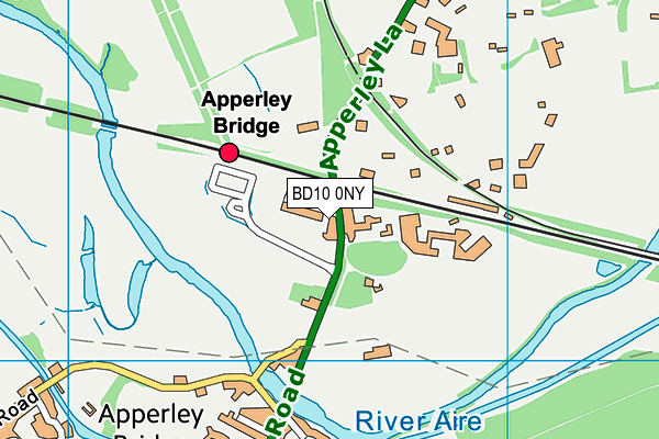 BD10 0NY map - OS VectorMap District (Ordnance Survey)