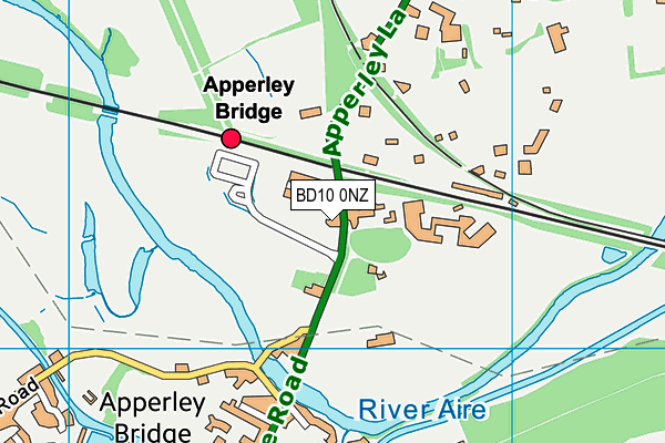 BD10 0NZ map - OS VectorMap District (Ordnance Survey)