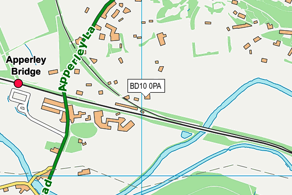 Woodhouse Grove School (Woodlands Drive) map (BD10 0PA) - OS VectorMap District (Ordnance Survey)