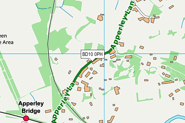 BD10 0PH map - OS VectorMap District (Ordnance Survey)