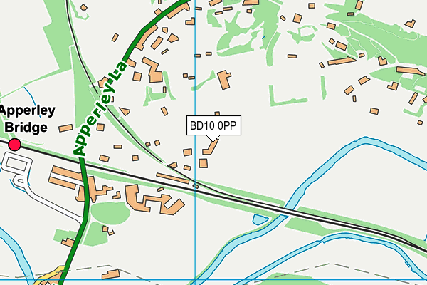 BD10 0PP map - OS VectorMap District (Ordnance Survey)