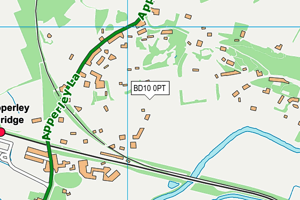 BD10 0PT map - OS VectorMap District (Ordnance Survey)