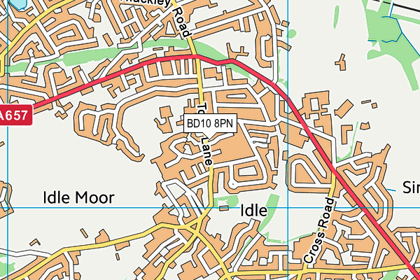 BD10 8PN map - OS VectorMap District (Ordnance Survey)