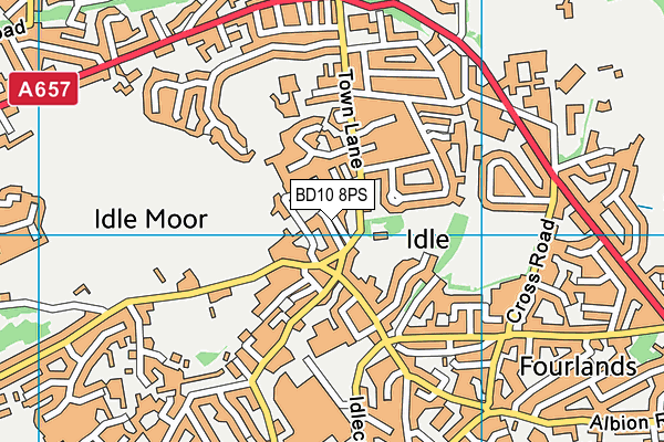 BD10 8PS map - OS VectorMap District (Ordnance Survey)