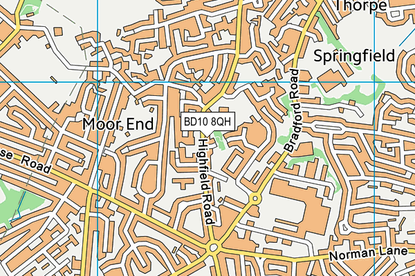 The Escape Zone (Bradford) (Closed) map (BD10 8QH) - OS VectorMap District (Ordnance Survey)