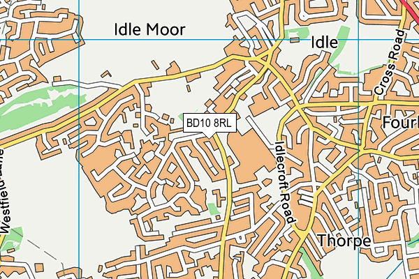 BD10 8RL map - OS VectorMap District (Ordnance Survey)