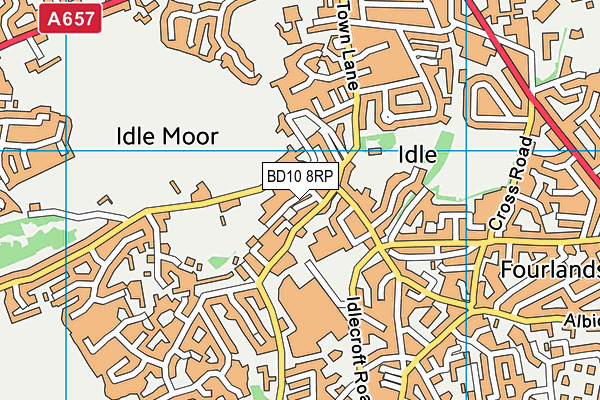 BD10 8RP map - OS VectorMap District (Ordnance Survey)