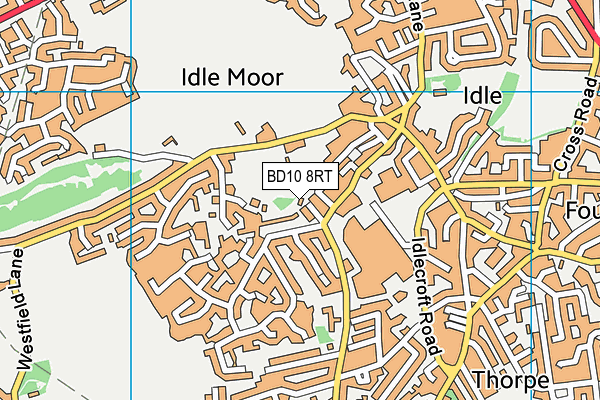 BD10 8RT map - OS VectorMap District (Ordnance Survey)