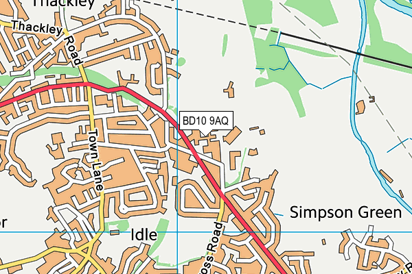 Immanuel College Church Of England School map (BD10 9AQ) - OS VectorMap District (Ordnance Survey)